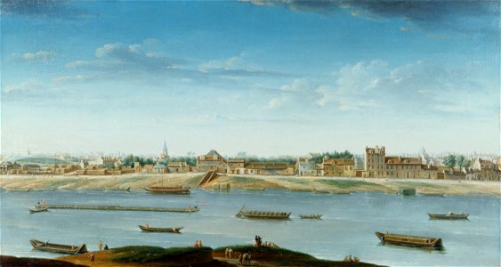 Nicolas Jean-Baptiste Raguenet - Le Port Saint-Bernard, vu de l'Arsenal - P281 - Musée Carnavalet