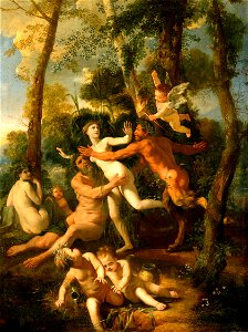 Nicolas Poussin - Pan and Syrinx - Google Art Project. Free illustration for personal and commercial use.