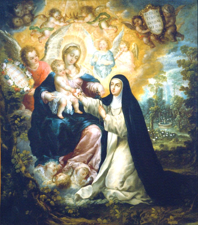 Nicolás Correa - The Mystic Betrothal of Saint Rose of Lima - Google Art Project