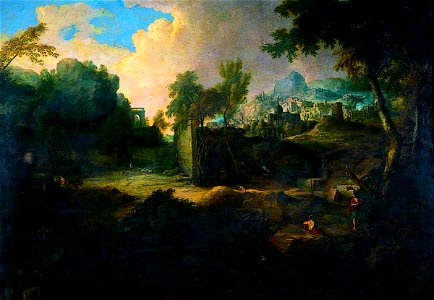 Nicolas Poussin (1594-1665) (style of) - Classical Landscape - 1923-041 - The Cartwright Memorial Hall (Art Gallery And Museum) In Lister Park