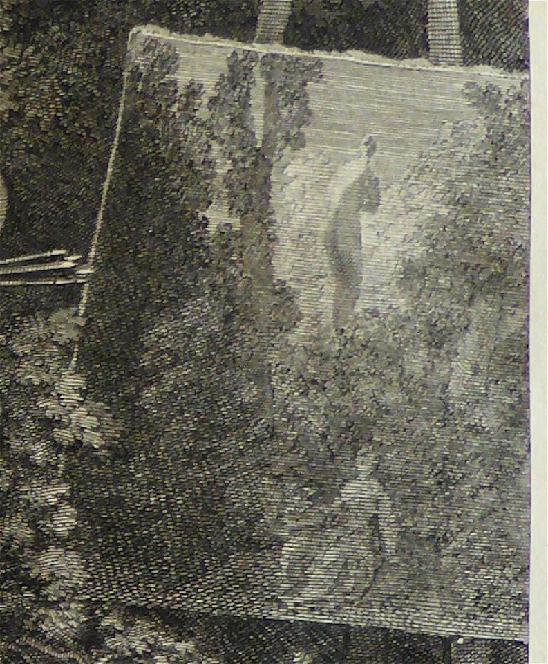 Nicolas Henri Tardieu after Watteau, Assis, au près de toy (detail), engraving, c. 1731