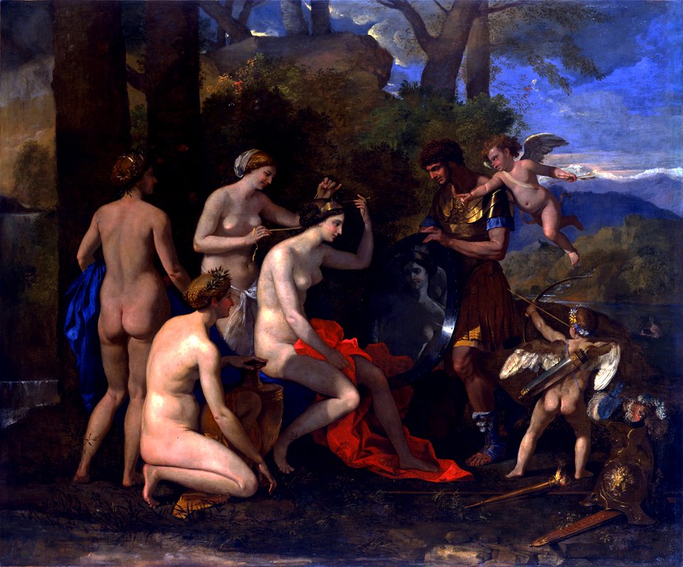 Nicolas Poussin - Mars and Venus - Google Art Project