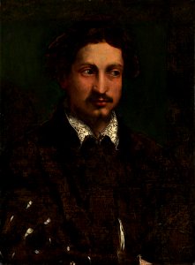Nicolò dell'Abate (Modena c. 1509-12-Fontainebleau 1571) - Portrait of a Young Man with a Cleft Chin - RCIN 402755 - Royal Collection
