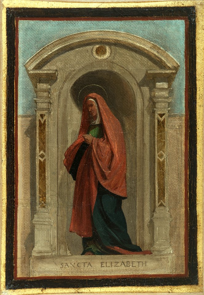 Nicolas Auguste Hesse - Esquisse pour l'église Notre-Dame-de-Bonne-Nouvelle , Sainte Elisabeth - PDUT1874 - Musée des Beaux-Arts de la ville de Paris