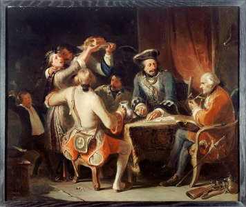 Nicolas-Toussaint Charlet - La Partie de cartes - PDUT1150 - Musée des Beaux-Arts de la ville de Paris