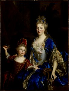 Nicolas de Largillière - Portrait of Catherine Coustard (1673-1728), Marquise of Castelnau, Wife of Charles-Léonor Aubry (1667-1735) with her Son Léonor (1695-1770) - 77.26 - Minneapolis Institute of Arts