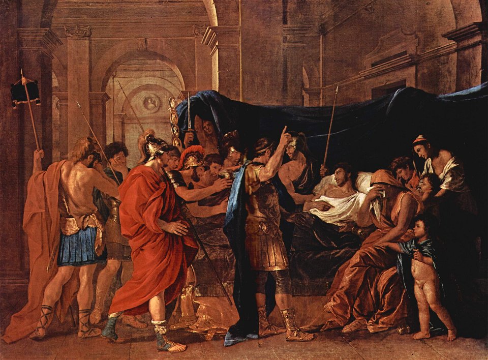 Nicolas Poussin - La Mort de Germanicus, 1627 (vers) - Free Stock