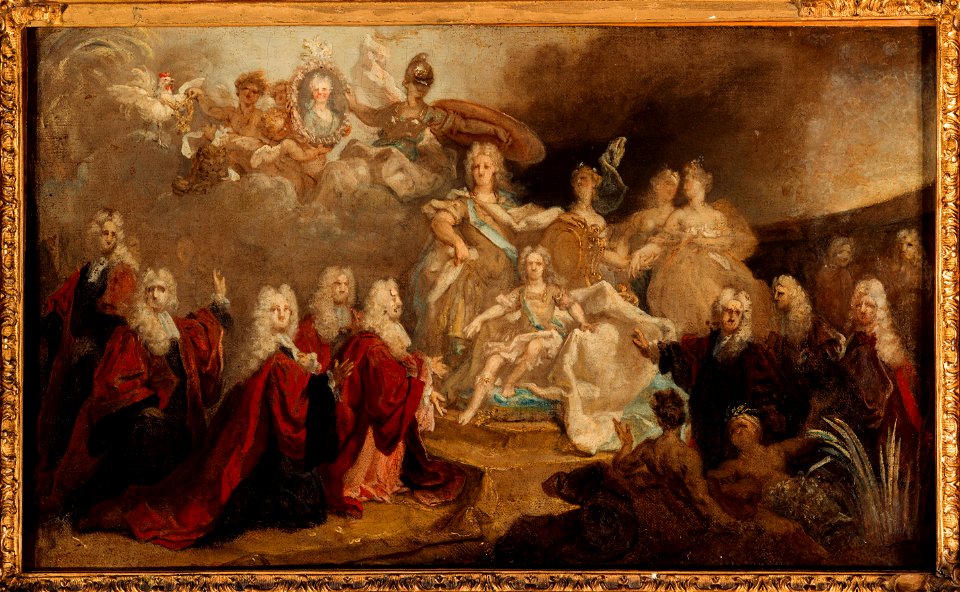 Nicolas de Largillierre - Allégorie des fiançailles de Louis XV avec l'infante Marie-Anne-Victoire d'Espagne (1722) - P1324 - Musée Carnavalet