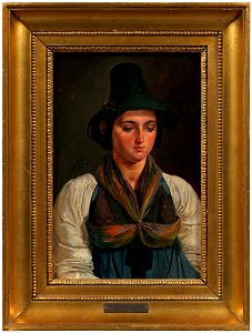 Niels Simonsen - Study of a Woman in Tyrolean Costume - NM 7535 - Nationalmuseum