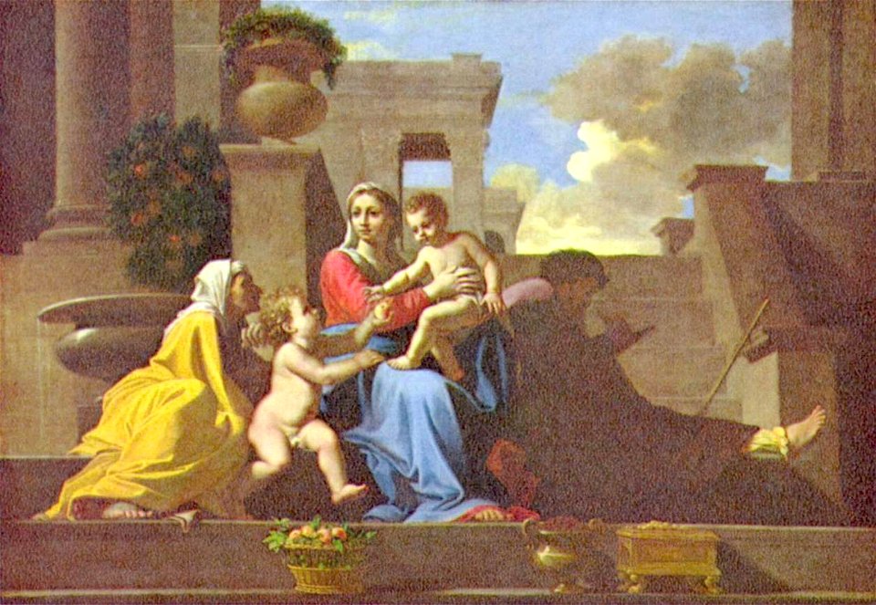 Nicolas Poussin - La Sainte Famille à l'escalier