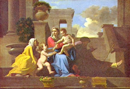 Nicolas Poussin - La Sainte Famille à l'escalier