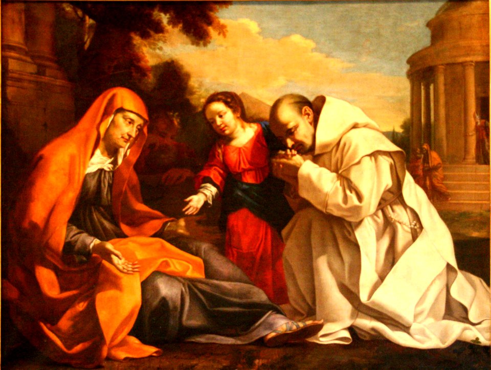 Nicolas Mignard, Sainte Anne, la Vierge et un chartreux
