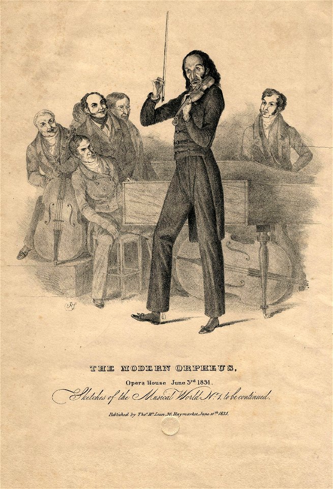 Nicolo Paganini by Richard James Lane