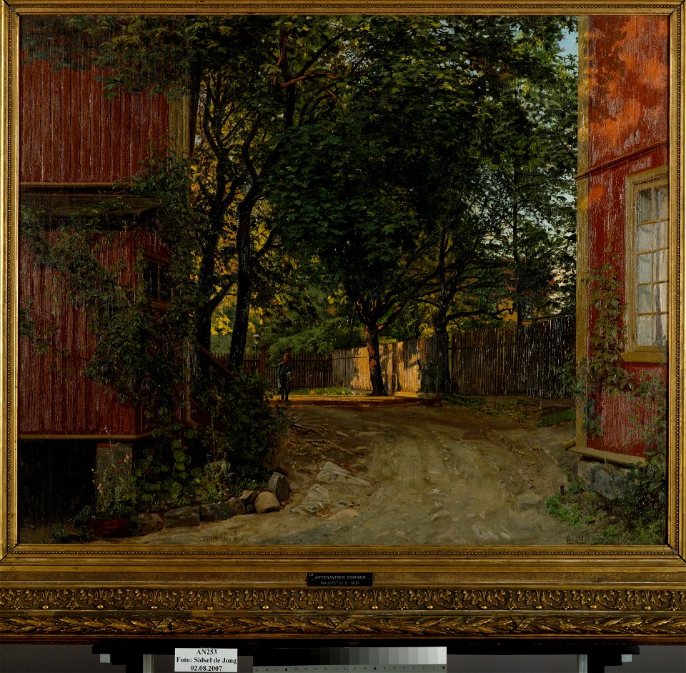 Amaldus Nielsen - Aftenavisen kommer, Majorstuveien 8 - AN.M.00253 - Munch Museum