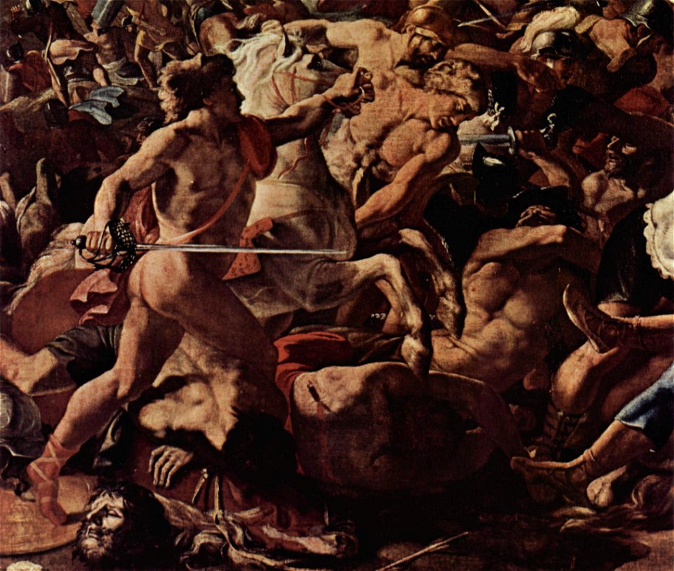 Nicolas Poussin - Victoire de Josué sur les Amorites (détail)