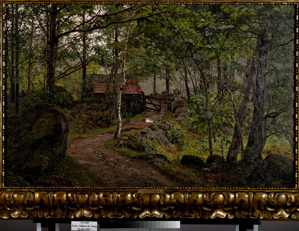 Amaldus Nielsen - Under trærne, Hoven ved Mandal - AN.M.00268 - Munch Museum