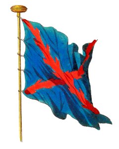 Nieuwe Hollandse scheeps-bouw 1695, Plate 36 (Bourgondise vlag)
