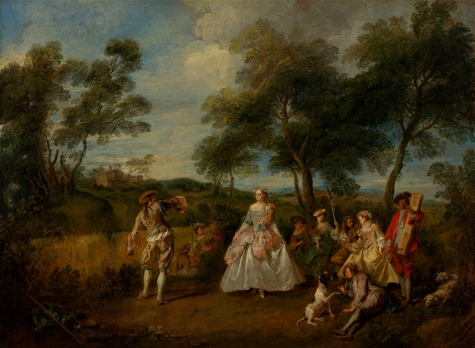 Nicolas Lancret - Pastorale dans - 2583 (OK) - Museum Boijmans Van Beuningen