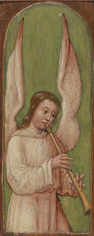 Niederdeutscher Meister 15 Jh Musizierender Engel 2
