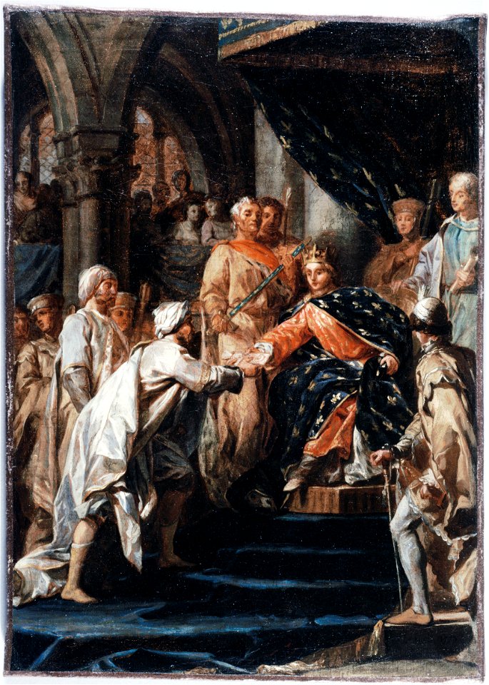 Nicolas-Guy Brenet - Saint Louis recevant les messagers du Vieux de la Montagne - P2666 - Musée Carnavalet