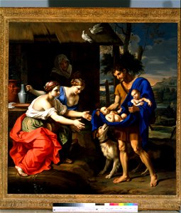 Nicolas Mignard - The Shepherd Faustulus Bringing Romulus and Remus to His Wife - 1970.25 - Dallas Museum of Art