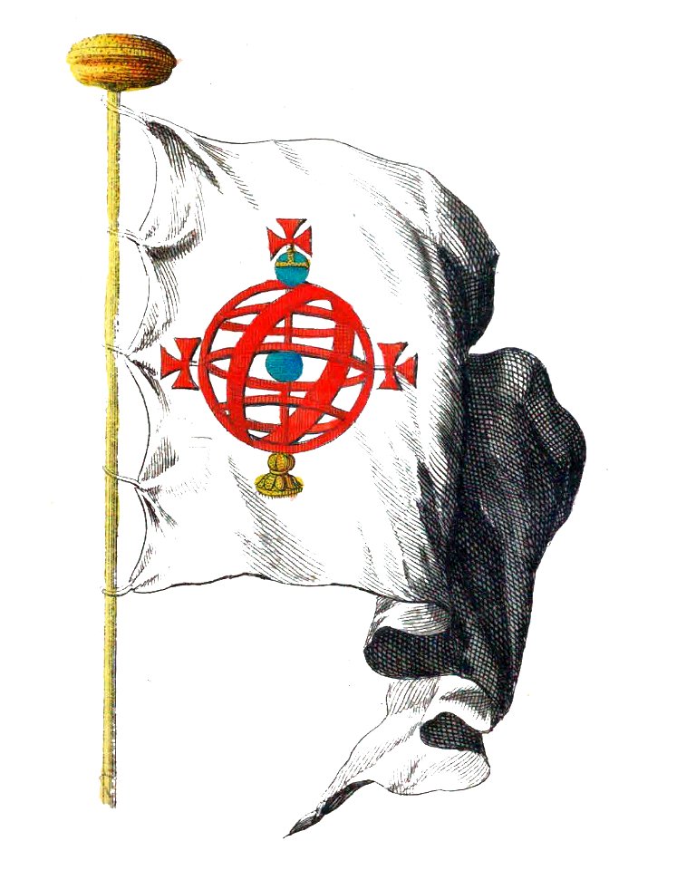 Nieuwe Hollandse scheeps-bouw 1695, Plate 32 (Portugeese vlag)