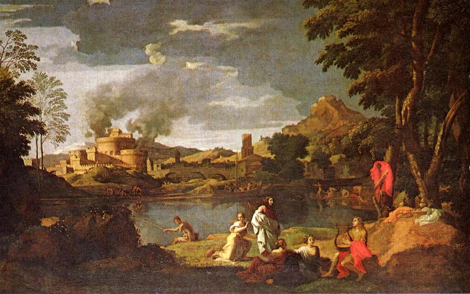 Nicolas Poussin - Paysage avec Orphée et Eurydice