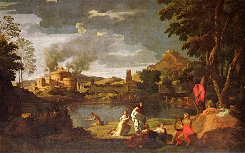 Nicolas Poussin - Paysage avec Orphée et Eurydice