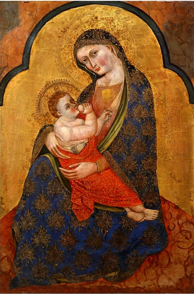 Nicolò Semitecolo, Madonna dell'Umilta. c.1350, (87x58cm) State Pushkin Museum of Fine Art, Moscow.