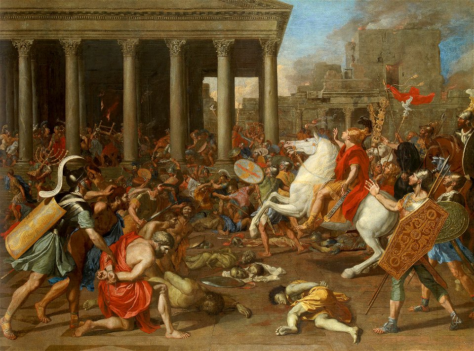 Nicolas Poussin - Zerstörung des Tempels in Jerusalem durch Titus - GG 1556 - Kunsthistorisches Museum