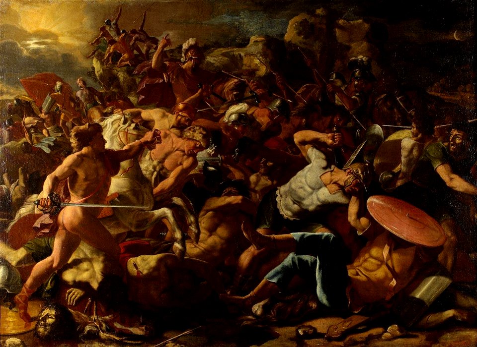 Nicolas Poussin - The Victory of Joshua over Amorites - Pushkin museum