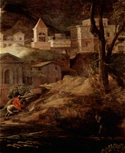 Nicolas Poussin - Paysage orageux avec Pyrame et Thisbé (détail) (2)