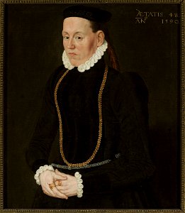 Nicolas z Neufchâtel (fl. 1539-ca 1573) - Portrait of a patrician woman - M.Ob.1767 - National Museum in Warsaw