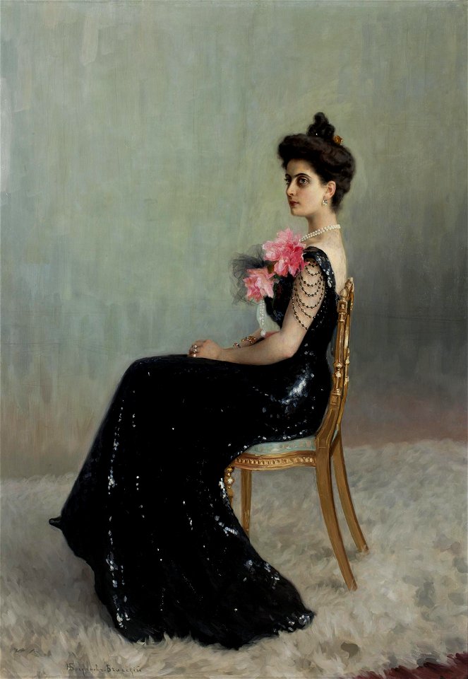 Nicolay Bogdanov-Belsky - Portrait of Princess Maria Abamelek-Lazareva, née Demidova (1876-1955)