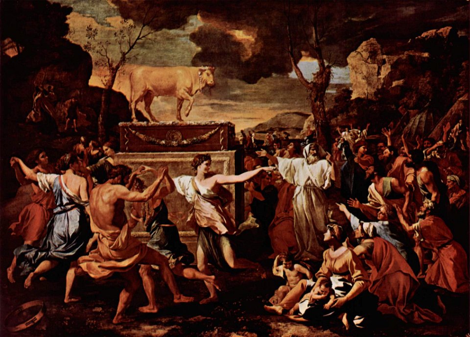 Nicolas Poussin - The Adoration of the Golden Calf alt