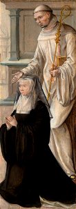 Niederländisch - Heiliger Bernhard mit einer knienden Nonne - 2552 - Staatliche Kunsthalle Karlsruhe