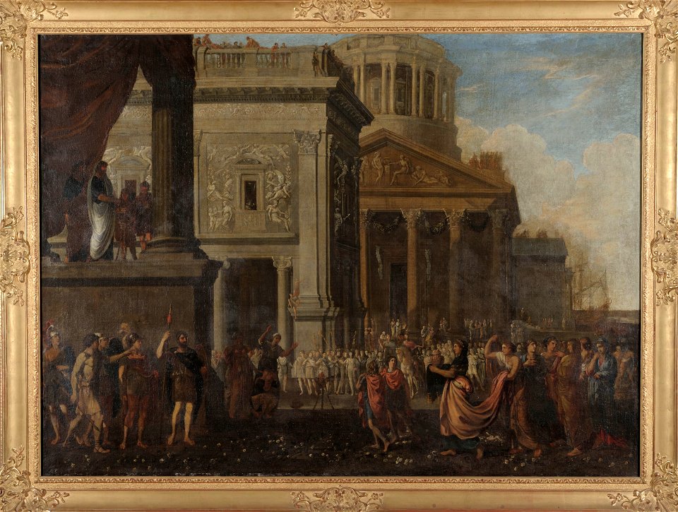 Nicolas Poussin - Agrippina with the ashes of Germanicus - 131422 MNW - National Museum in Warsaw