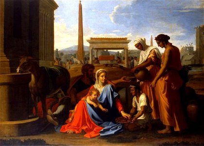 Nicolas Poussin - The Holy Family in Egypt - WGA18340