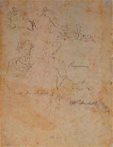 Nicolas Poussin - Estudo de dois homens correndo