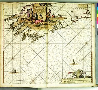 Nieuwe pascaert, van de suyt syde van Yrlandt beginnende van Blasques tot ande Hoeck van Waterfoort RMG F8141