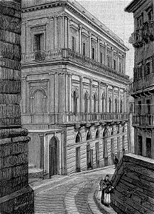 Nicosia – Palazzo Cirino (xilografia)