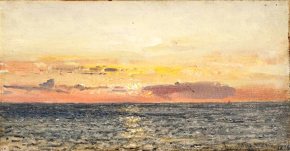 Amaldus Nielsen - Studie fra Arisholmen ved Fredrikstad (1884)