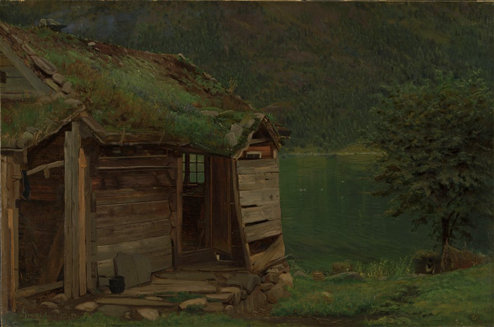 Amaldus Nielsen - Farmhouse at Balestrand - NG.M.00923 - National Museum of Art, Architecture and Design
