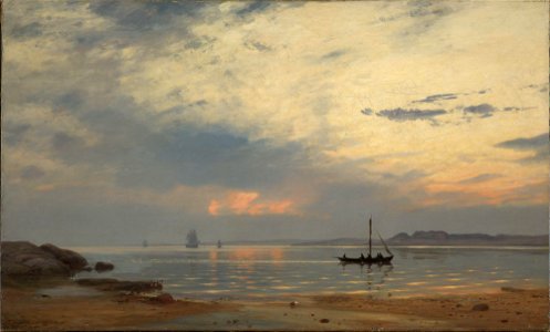 Amaldus Nielsen - Evening at Hvaler - NG.M.00324 - National Museum of Art, Architecture and Design