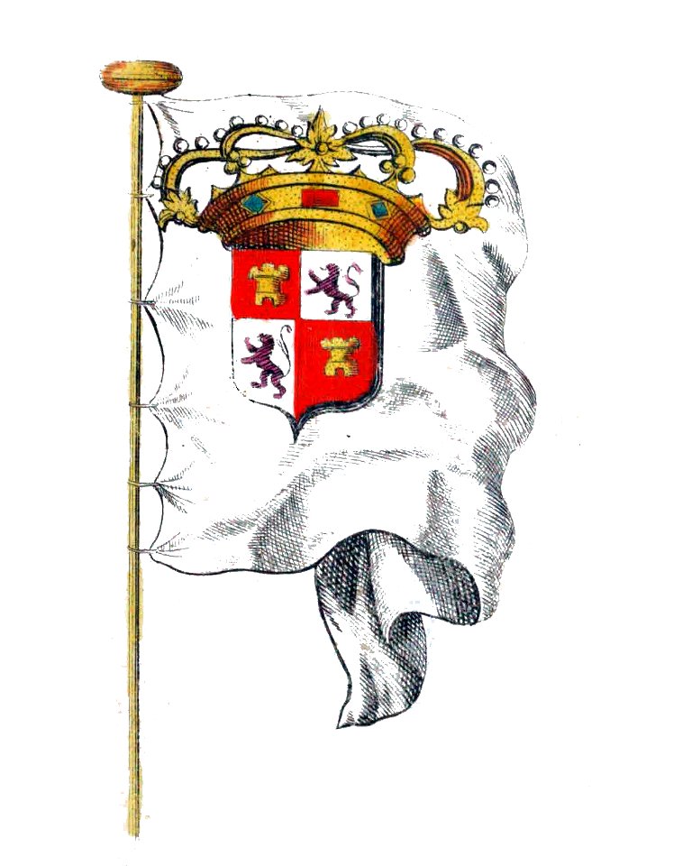 Nieuwe Hollandse scheeps-bouw 1695, Plate 29 (Vlag van Castilien en Leon)