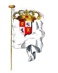 Nieuwe Hollandse scheeps-bouw 1695, Plate 29 (Vlag van Castilien en Leon)