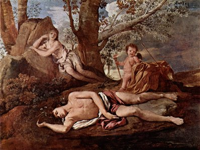 Nicolas Poussin, Eco e Narciso (ca. 1629-1630), Museo del Louvre, Parigi.
