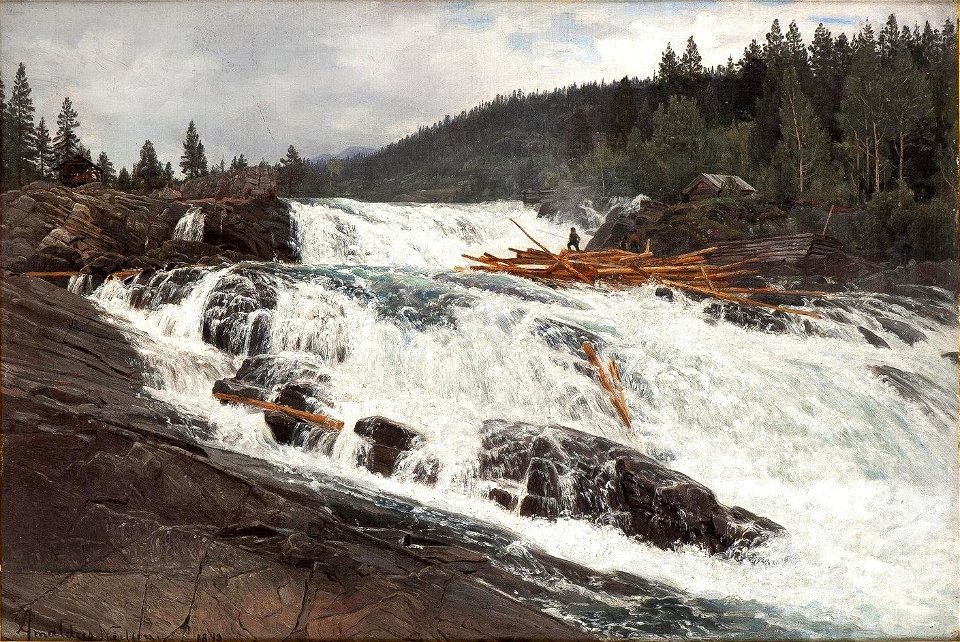Amaldus Nielsen - Hylandsfossen, Vinje, Telemark (1893)