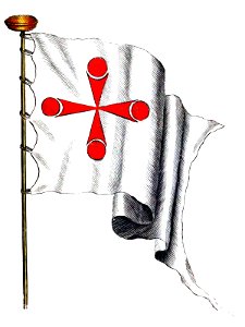 Nieuwe Hollandse scheeps-bouw 1695, Plate 50 (Vlag van Livorno)
