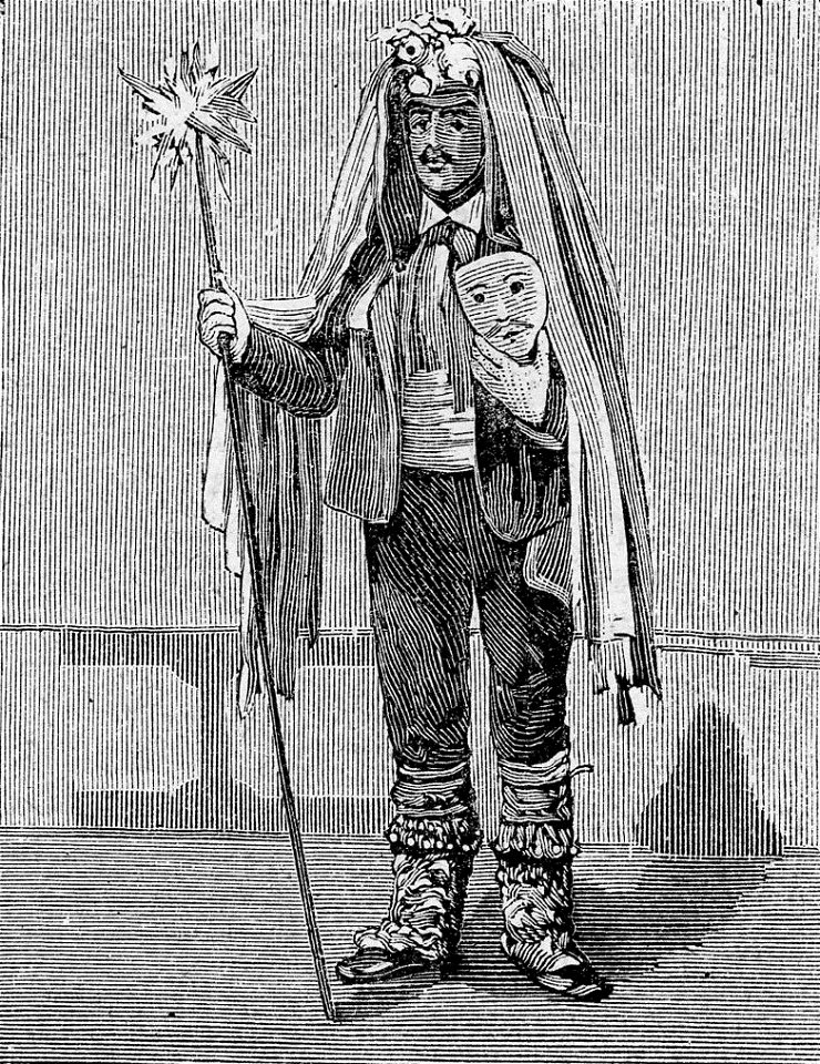 Nicosia – Costume di pastore (xilografia)